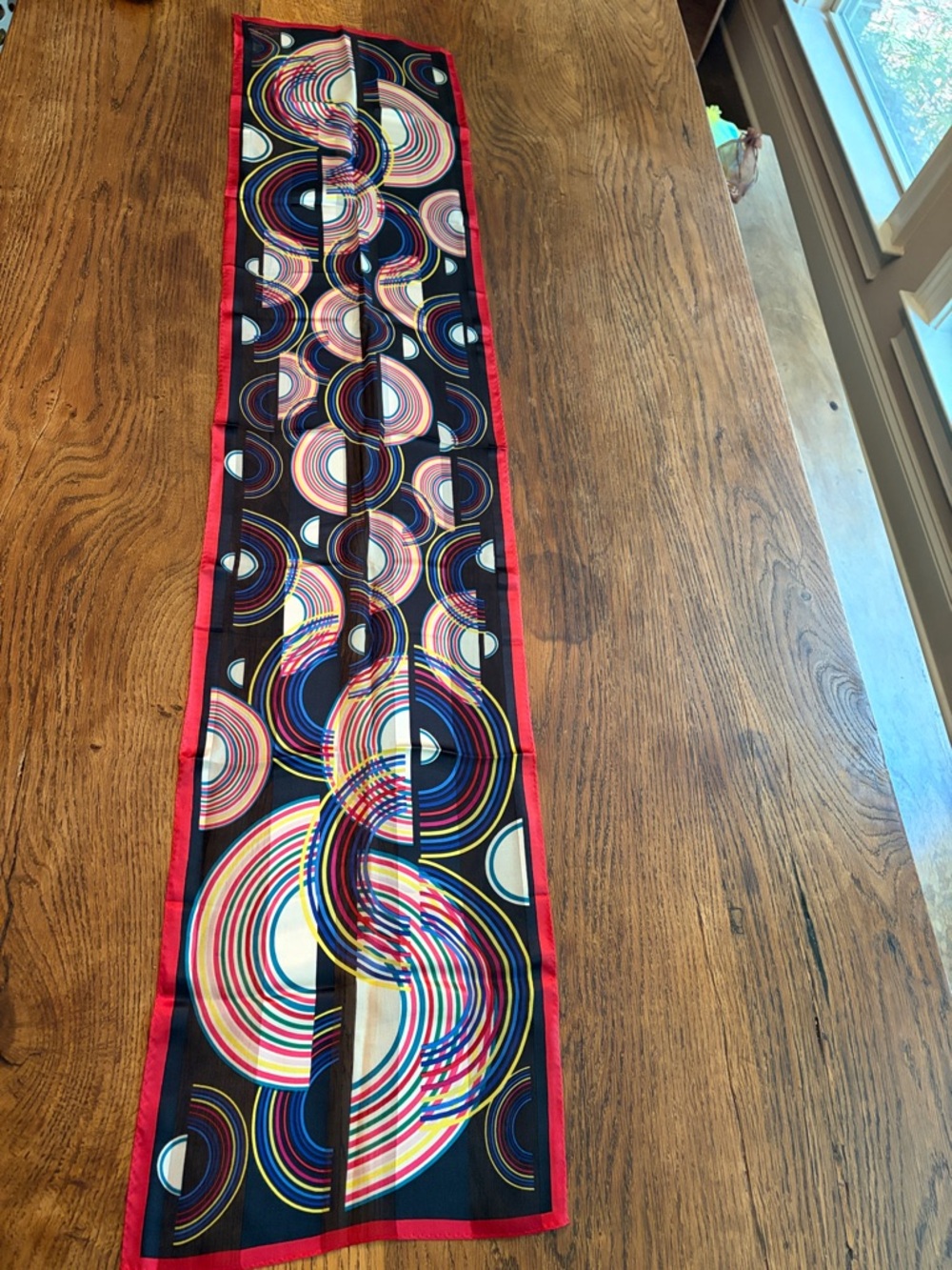 Vtg Oscar de La Renta Silk Scarf